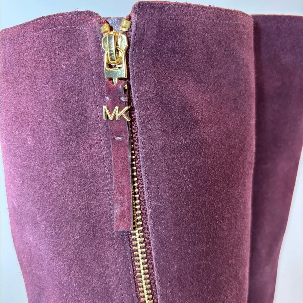 Michael Kors Purple Over the Knee Boots Suede